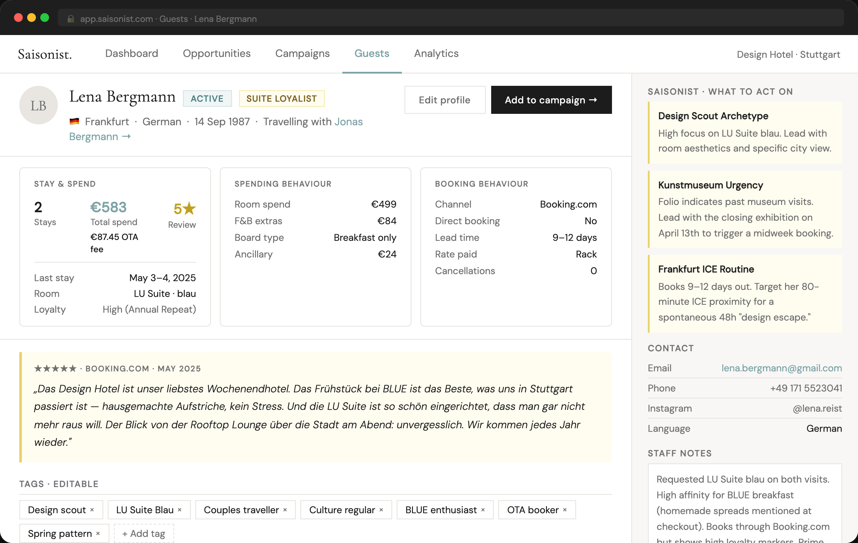 Saisonist — Guest profile